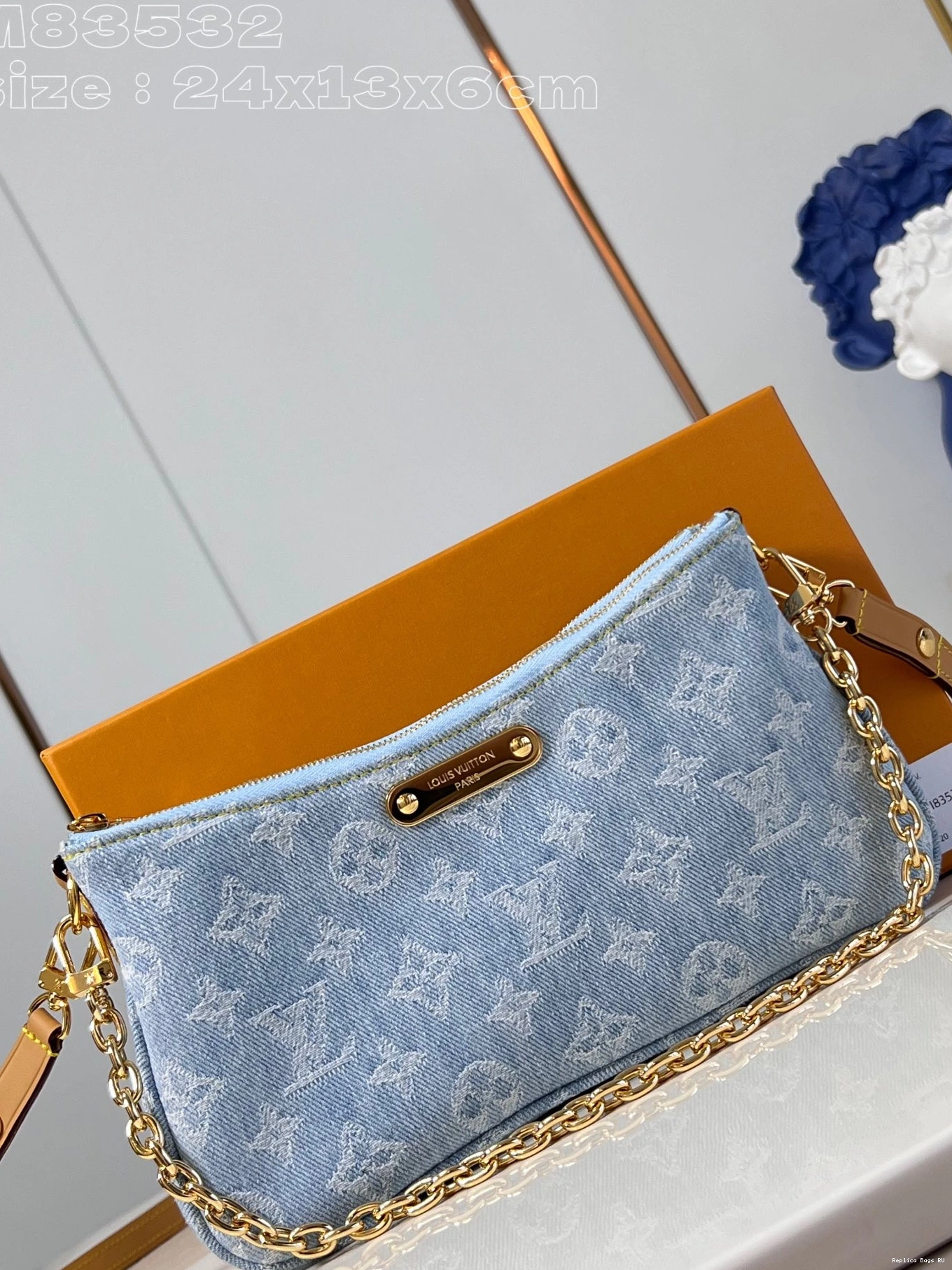 Cheap LOUIS VUITTON Liv double pochette -24.5*13.5*6.5CM 0713
